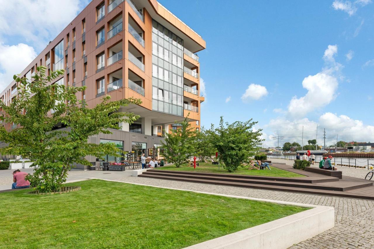 גדנסק Premium Family & Business Old Town Riverside Apartment With Parking מראה חיצוני תמונה
